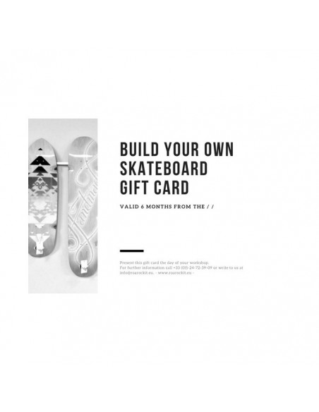 1 Day Board building workshop gift card