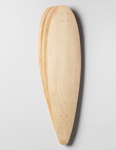 Planche de skateboard vierge en érable - 15 x 60 cm - 7 plis - Bois naturel  - Double queue unie - Concave - Light Deck en vrac - Pour décoration de la