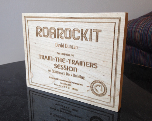 Train-The-Trainers certificate