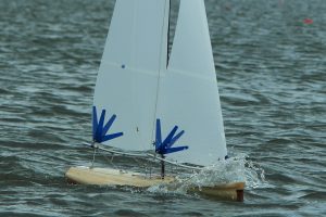 Radio controlled model sailing yacht