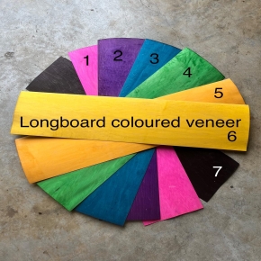 Colour infused maple veneer 🍁

Current available colours:
🛹 Longboard size
1- Pink
2- Purple
3- Blue
4- Green 
5- Orange
6- Yellow
7- Black

🛹 Street Deck size
1- Cyan (last few sheets in stock)
2- Blue
3- Petrol Blue
4- Green
5- Black
6- Red
7- Orange
8- Brown (2-3 sheets left)
9- Yellow 

#colour #projects #veneer #skateboards #woodworking #diy #handmade #woodprojects #colourprojects #maple #creative #dreamitmakeitrideit #roarockitskateboardeurope